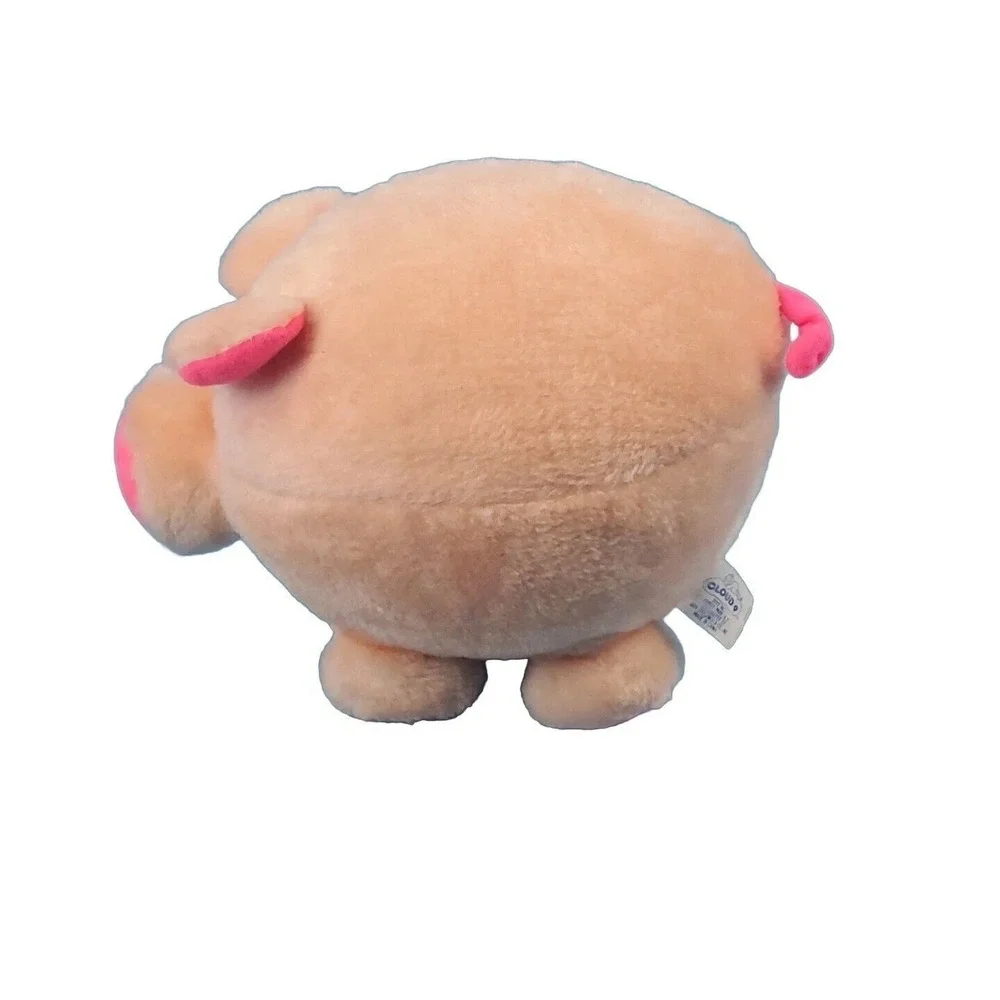 Vtg 80s Cloud 9 Plush Pig Carnival Prize Toy Dan Brechner Stuffed Animal 9
